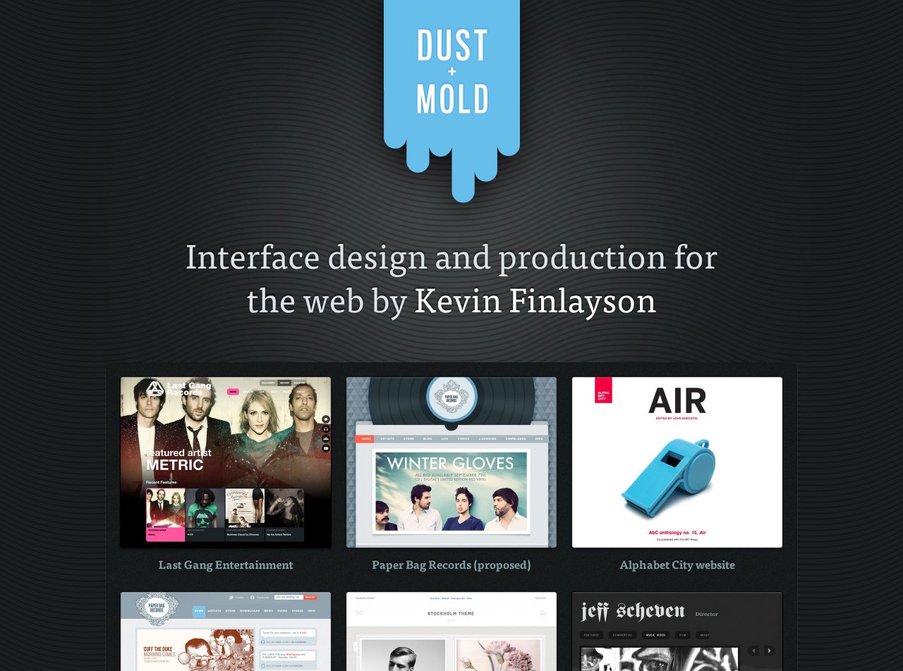 Dust & Mold Design Website
