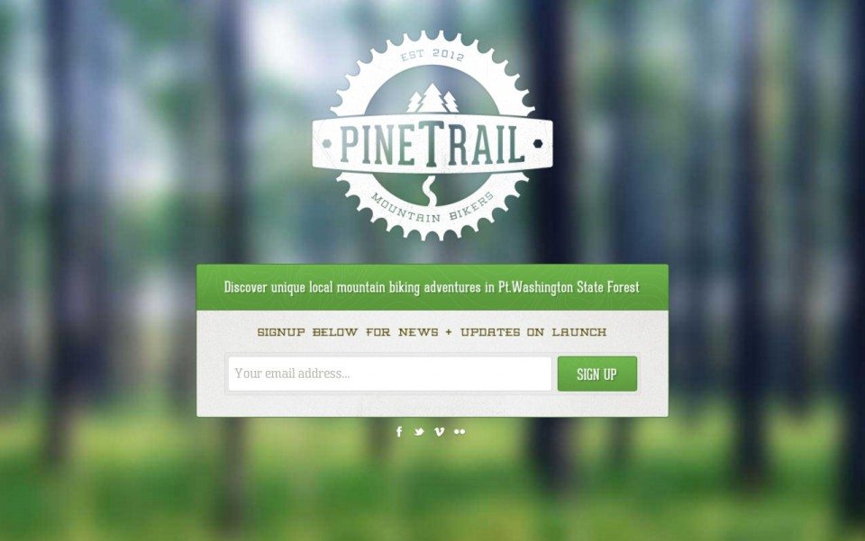 Pine Trail Mountain Bikers Website Screenshoot