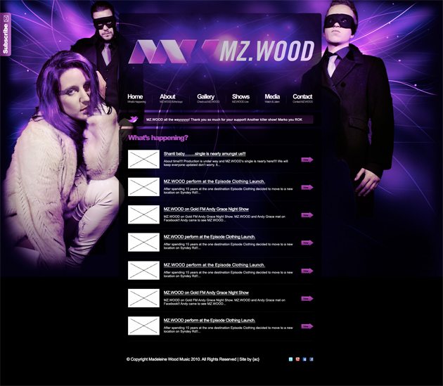 MZWOOD NEW homepage design